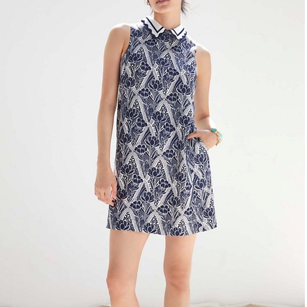 Anthropologie Maeve Lattice Shift Dress
